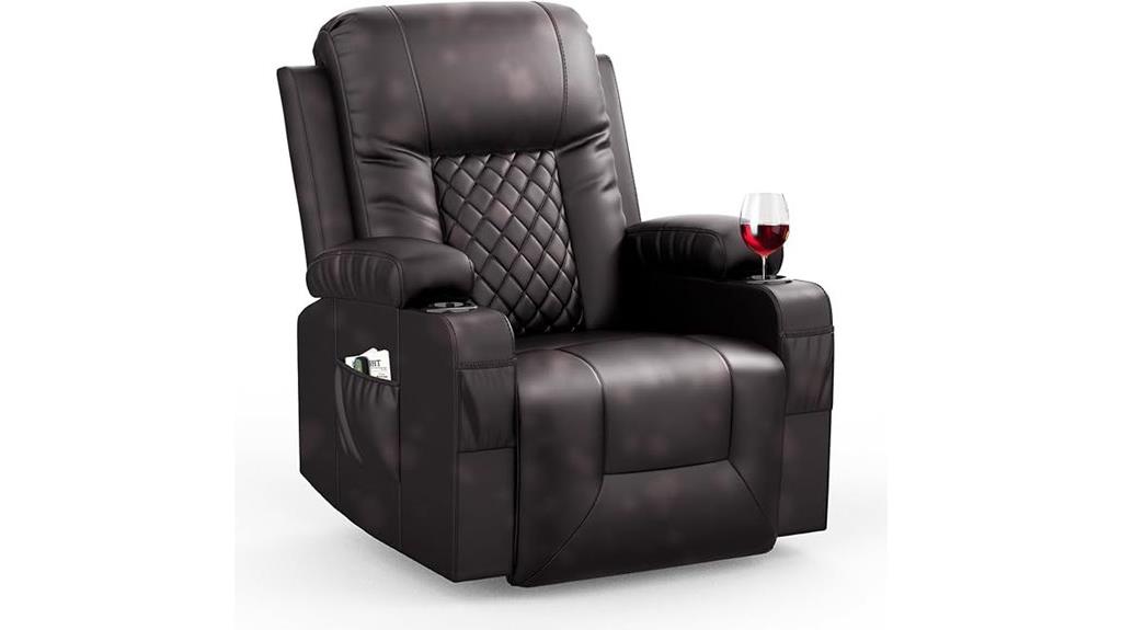 massage swivel recliner chair