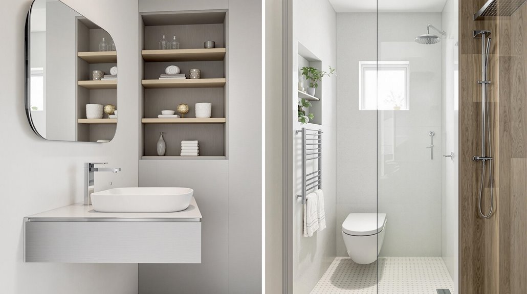 maximize bathroom space efficiently