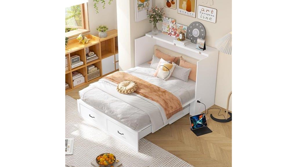 queen size cabinet bed
