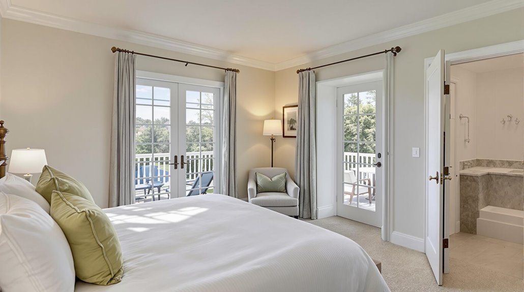 relaxing convenient master suite