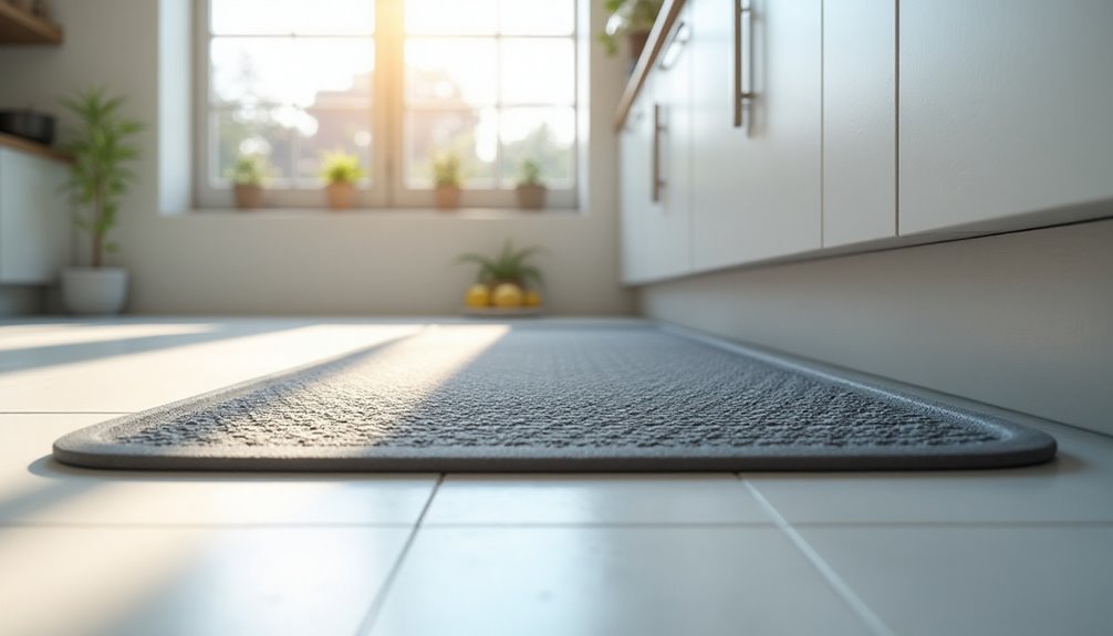 safe kitchen mat placement